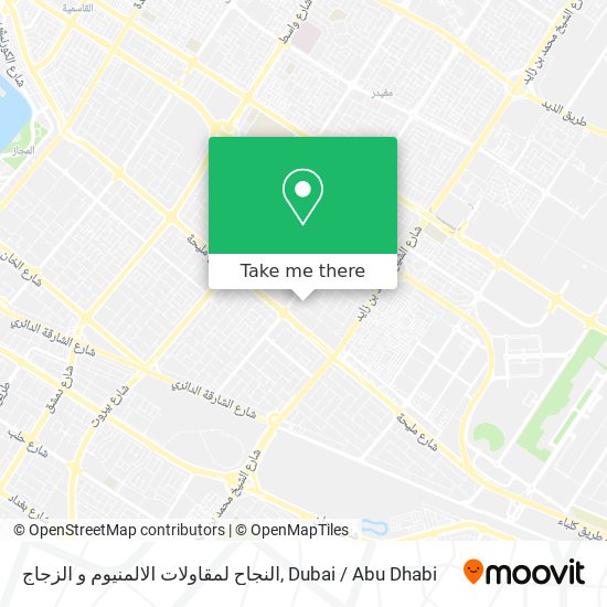 النجاح لمقاولات الالمنيوم و الزجاج map