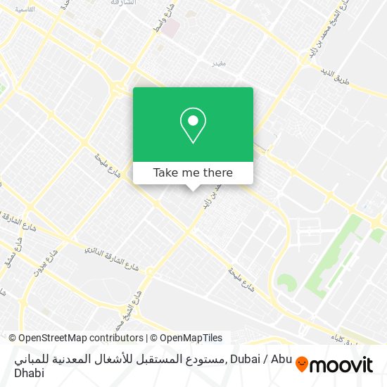 مستودع المستقبل للأشغال المعدنية للمباني map