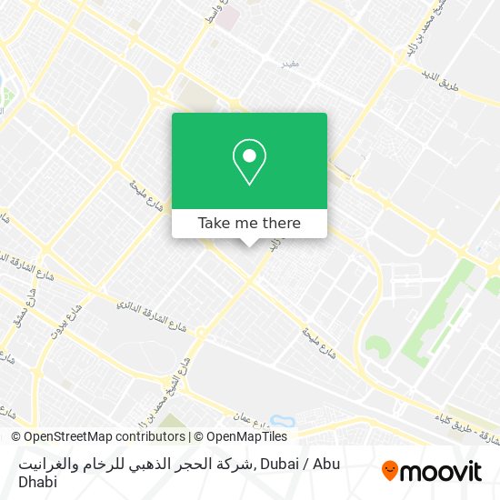 شركة الحجر الذهبي للرخام والغرانيت map