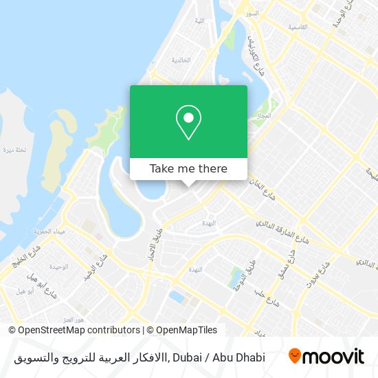 االافكار العربية للترويج والتسويق map