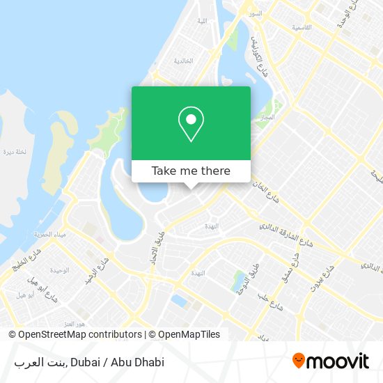 بنت العرب map