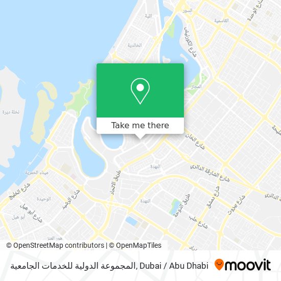 المجموعة الدولية للخدمات الجامعية map