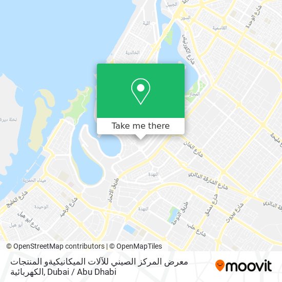 معرض المركز الصيني للآلات الميكانيكيةو المنتجات الكهربائية map