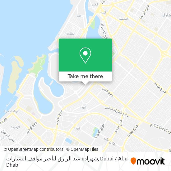 شهزادة عبد الرازق لتأجير مواقف السيارات map