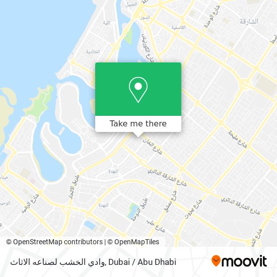 وادي الخشب لصناعه الاثاث map