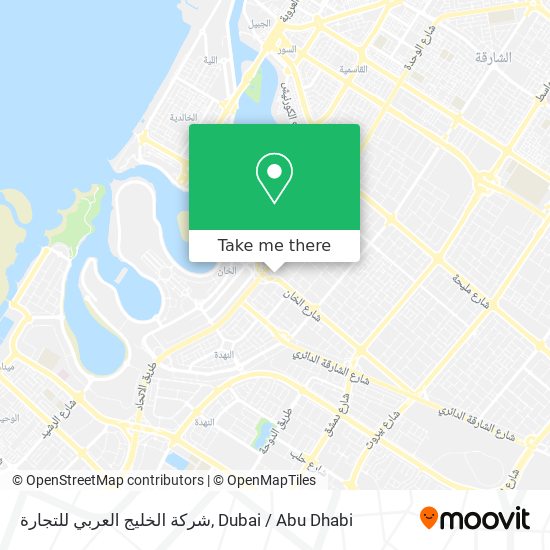 شركة الخليج العربي للتجارة map