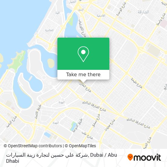 شركة علي حسين لتجارة زينة السيارات map