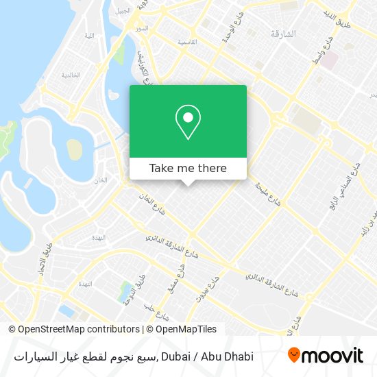 سبع نجوم لقطع غيار السيارات map