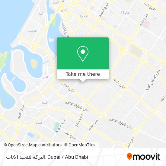 البركة لتنجيد الاثاث map