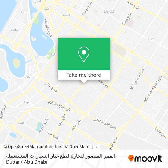 القمر المنصور لتجارة قطع غيار السيارات المستعملة map