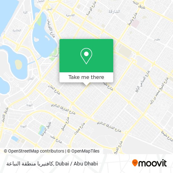 كافتيريا منطقة النباعة map