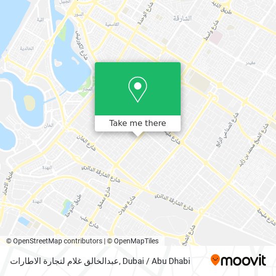 عبدالخالق غلام لتجارة الاطارات map