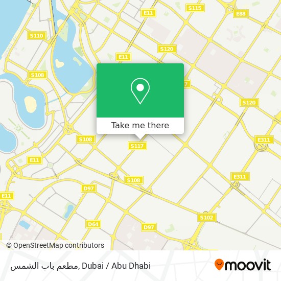 مطعم باب الشمس map