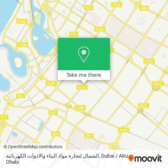 الشمال لتجارة مواد البناء والادوات الكهربائية map