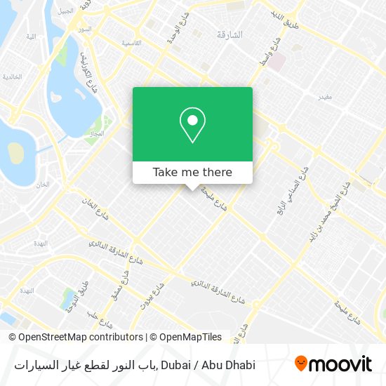 باب النور لقطع غيار السيارات map