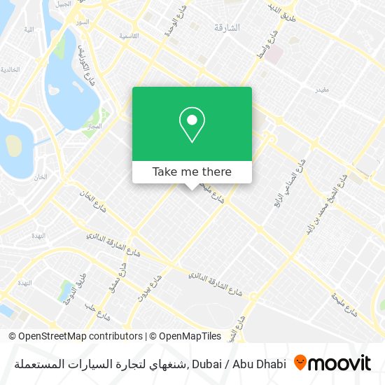 شنغهاي لتجارة السيارات المستعملة map