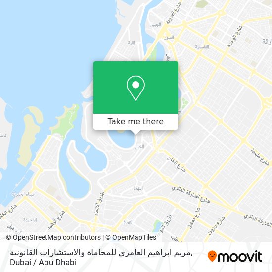 مريم ابراهيم العامري للمحاماة والاستشارات القانونية map