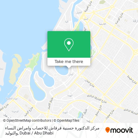 مركز الدكتورة حسنية قرقاش للاخصاب وامراض النساء والتوليد map