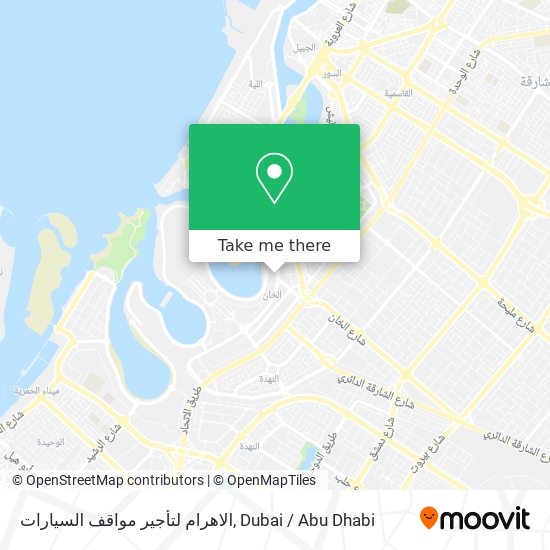 الاهرام لتأجير مواقف السيارات map