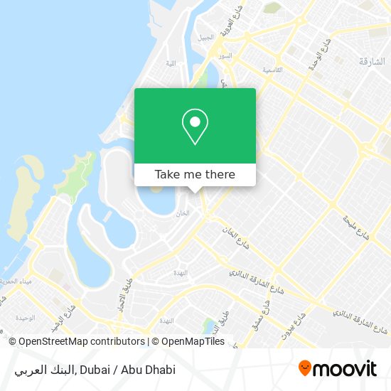 البنك العربي map