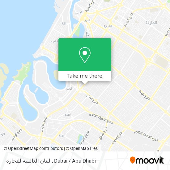 البنان العالمية للتجارة map