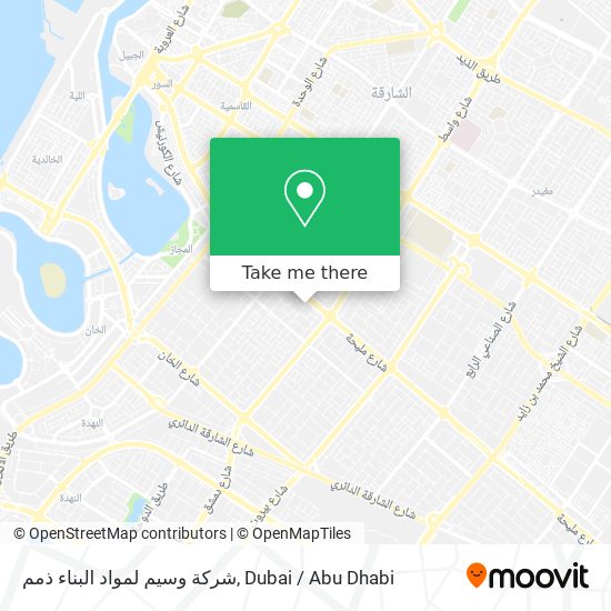 شركة وسيم لمواد البناء ذمم map
