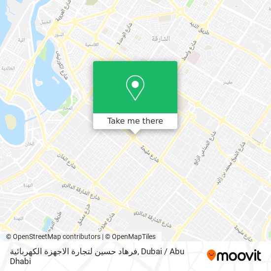 فرهاد حسين لتجارة الاجهزة الكهربائية map