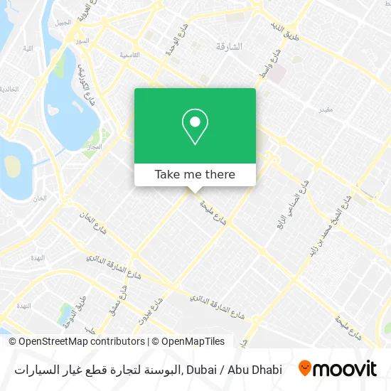 البوسنة لتجارة قطع غيار السيارات map
