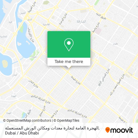 الهجرة العامة لتجارة معدات ومكائن الورش المستعملة map