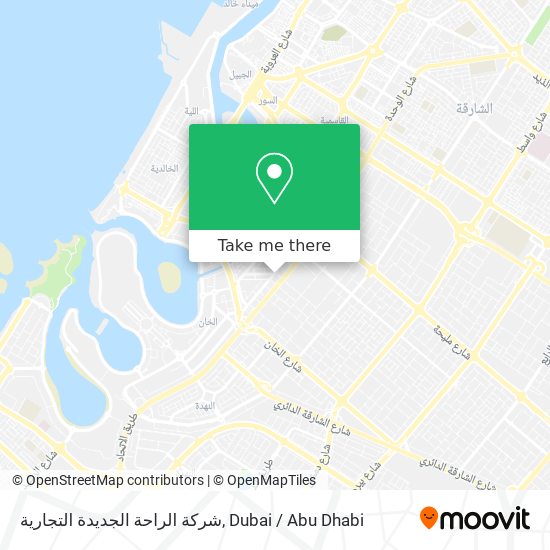 شركة الراحة الجديدة التجارية map