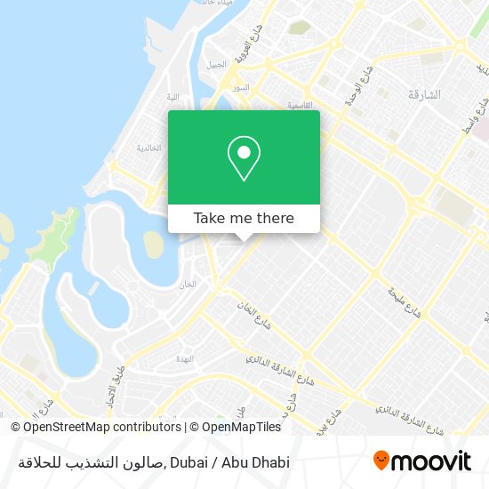 صالون التشذيب للحلاقة map