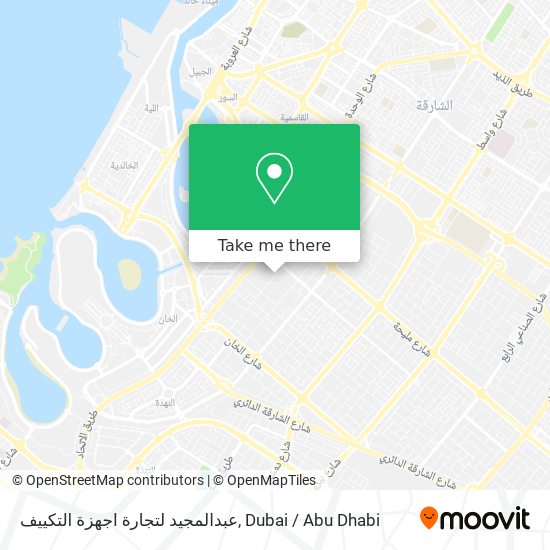 عبدالمجيد لتجارة اجهزة التكييف map