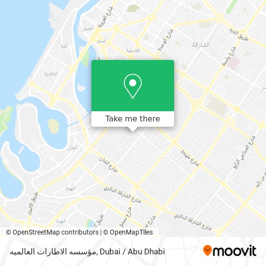 مؤسسه الاطارات العالميه map