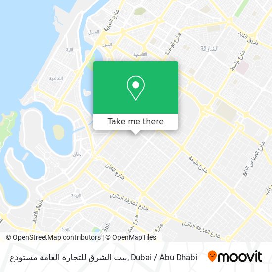 بيت الشرق للتجارة العامة مستودع map