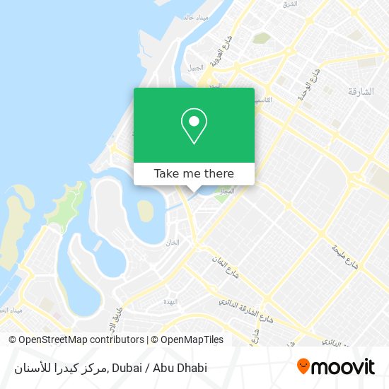 مركز كيدرا للأسنان map