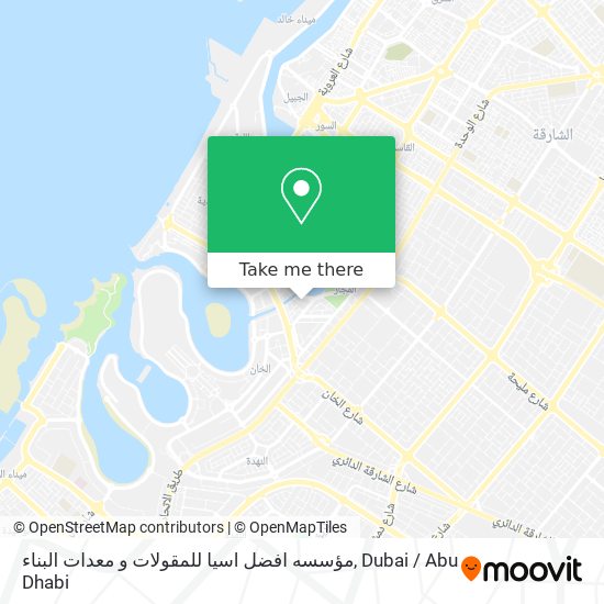 مؤسسه افضل اسيا للمقولات و معدات البناء map