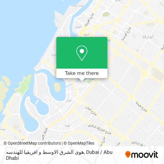 هوى الشرق الاوسط و افريقيا للهندسه map