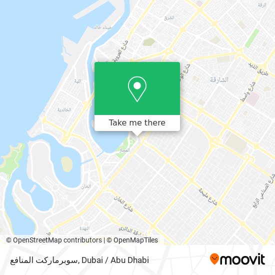 سوبرماركت المنافع map