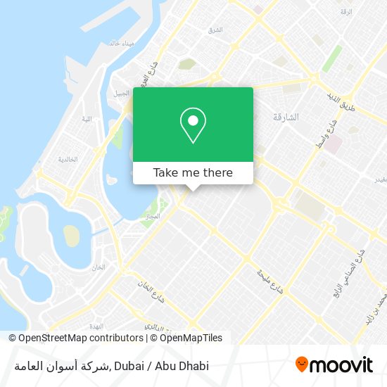 شركة أسوان العامة map