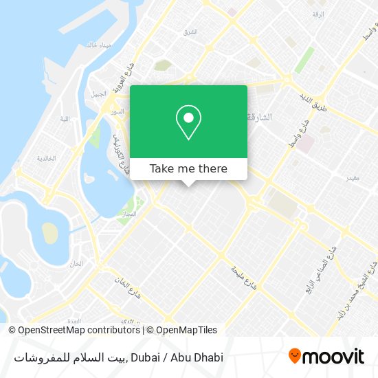 بيت السلام للمفروشات map