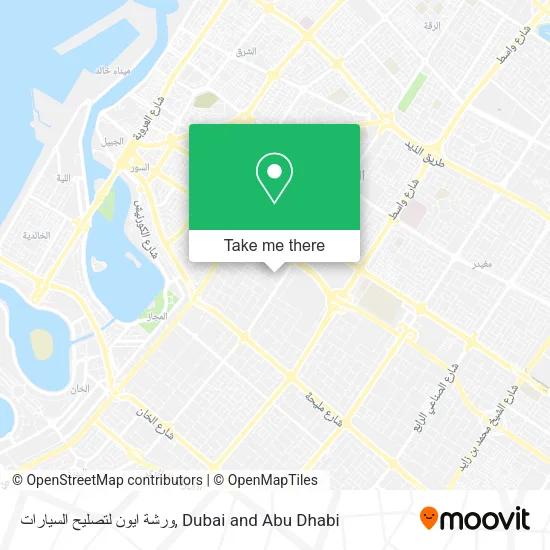 ورشة ايون لتصليح السيارات map