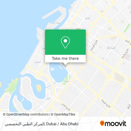 المركز الطبي التخصصي map