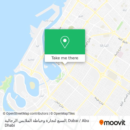 السبع لتجارة وخياطة الملابس الرجالية map