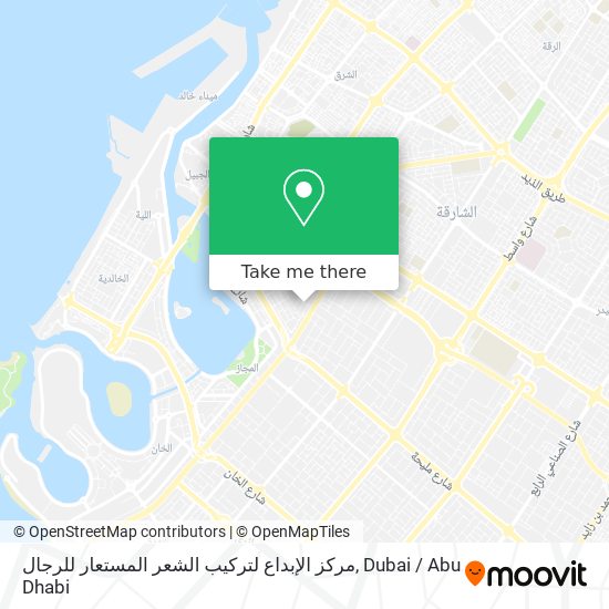 مركز الإبداع لتركيب الشعر المستعار للرجال map