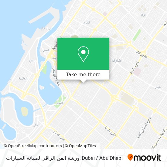 ورشة الفن الراقي لصيانة السيارات map