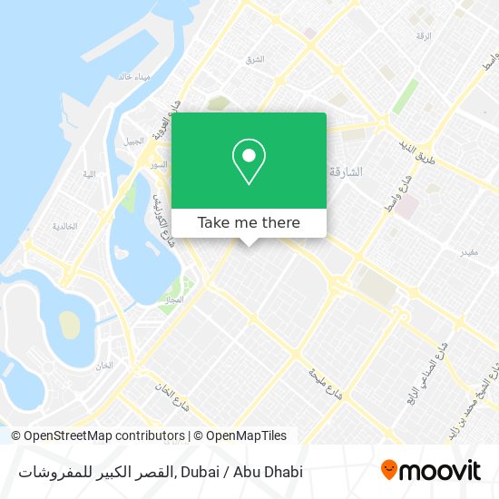 القصر الكبير للمفروشات map