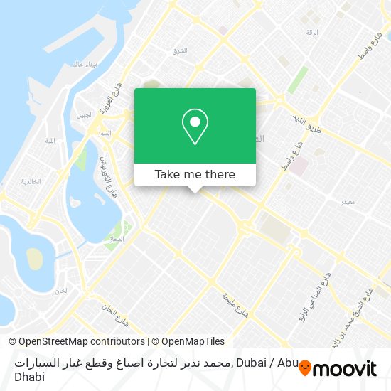 محمد نذير لتجارة اصباغ وقطع غيار السيارات map