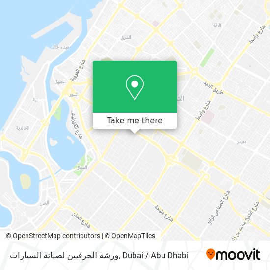 ورشة الحرفيين لصيانة السيارات map