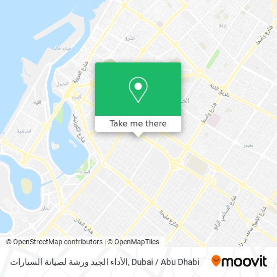 الأداء الجيد ورشة لصيانة السيارات map