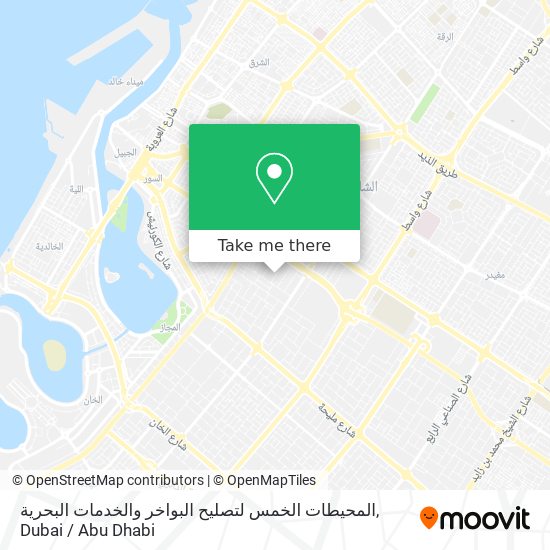 المحيطات الخمس لتصليح البواخر والخدمات البحرية map